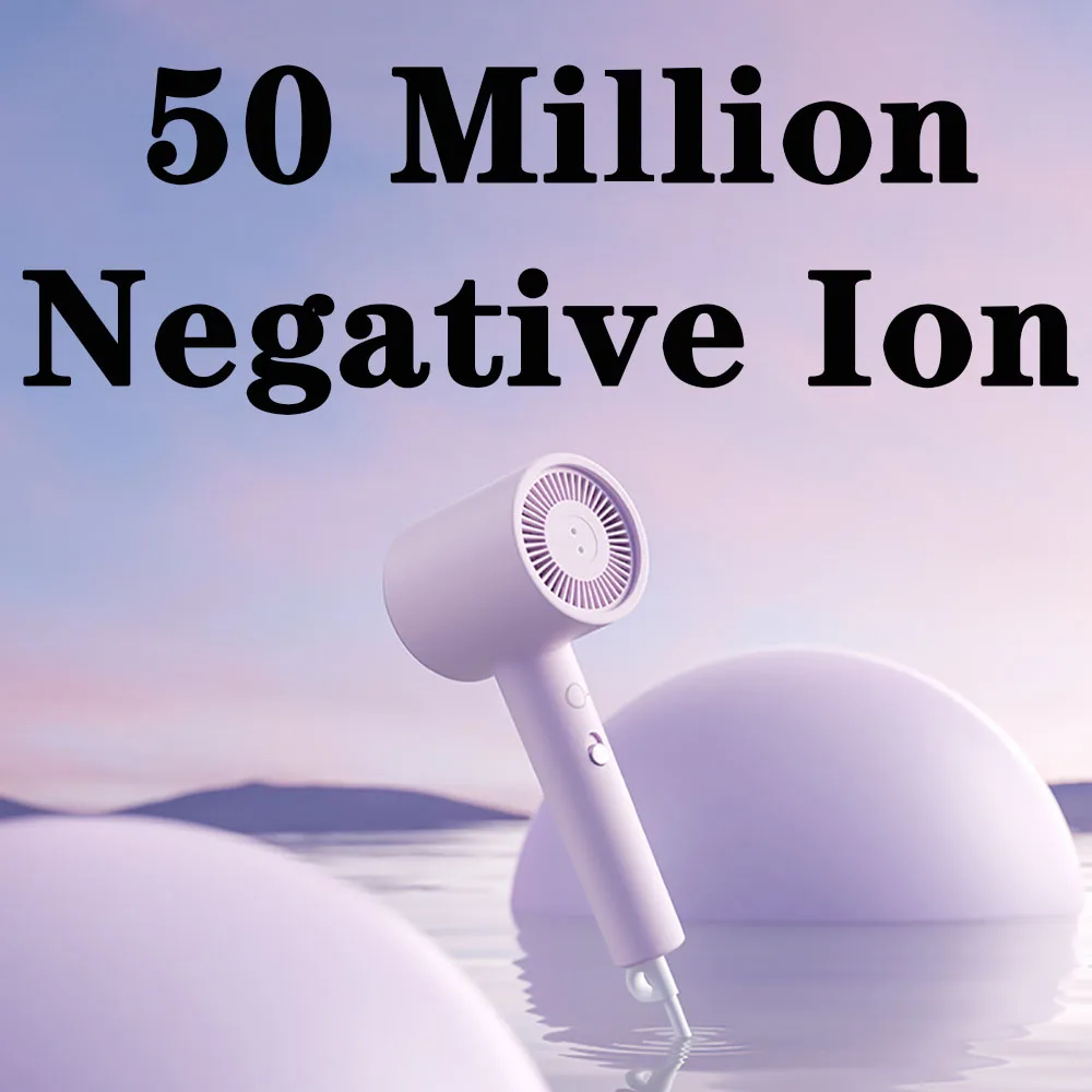 H301 مجفف الشعر عالي السرعة الرياح القوية أنيون منفاخ قوي الرياح الساخنة والباردة 1600 واط مجفف للنفخ للسفر فندق 2 التروس 57 ℃