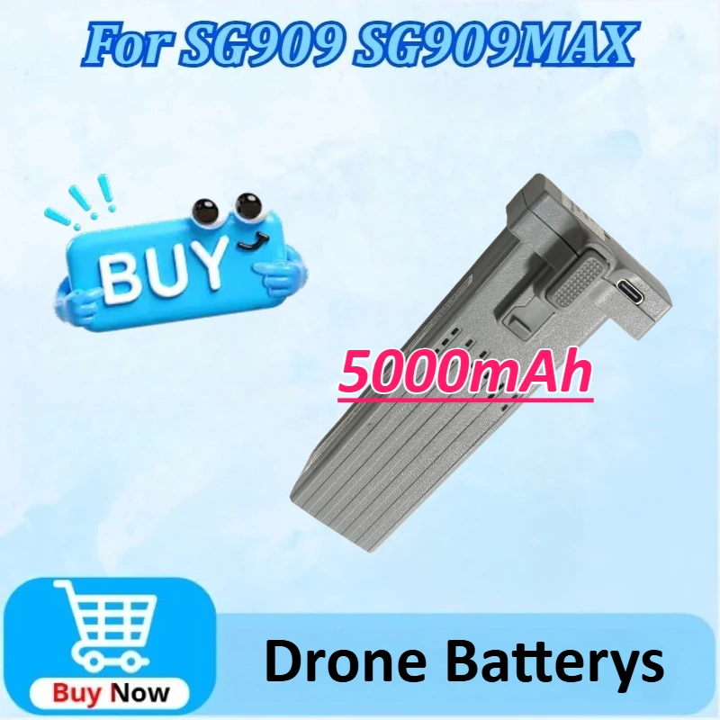 

Upgraded 11.4V 5000mAh High-Capacity Batteries for SG909 SG909MAX Drone Battery Spare Replacement Batteries