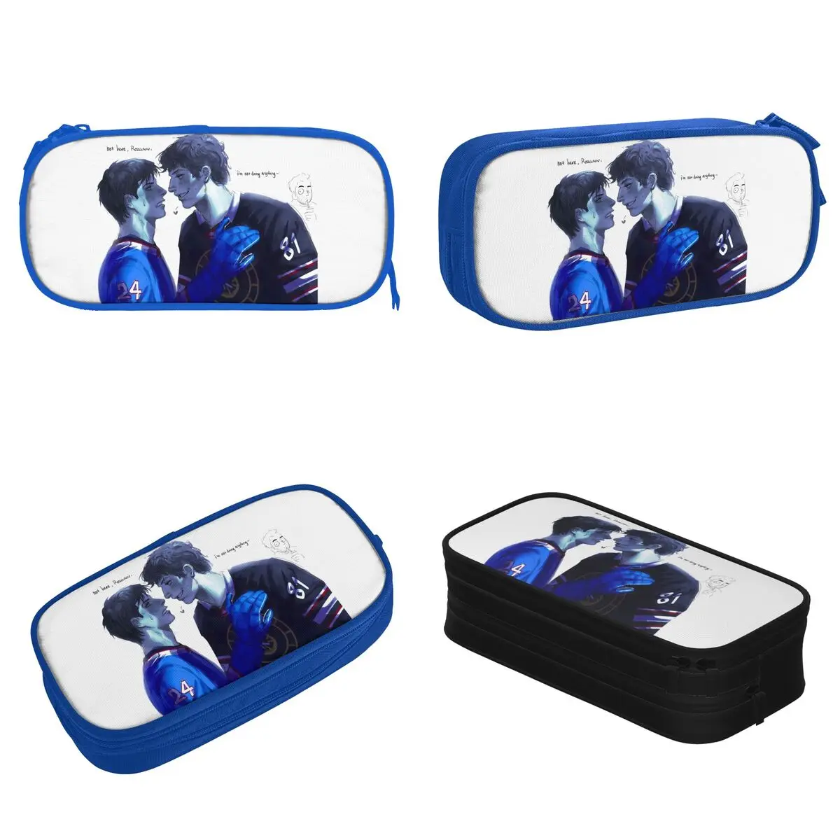 Heated Rivalry Anime Shane Hollander Ilya Rozanov Pencil Case Fun Pen Bag Kids Large Storage School Supplies Gift Pencil Box