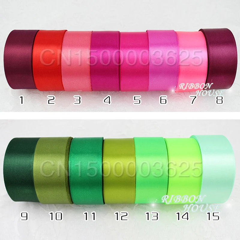 (25 yards/roll) 40mm Olive Green Webbing Decoration Ribbon Single Face Satin Ribbon Gift Christmas Ribbons