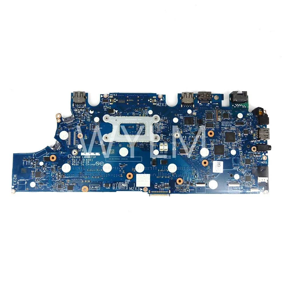 Placa-mãe para notebook LA-A971P i5-5300/i7-5600 para Dell LATITUDE E7250 7250, testada, 100% funcional.