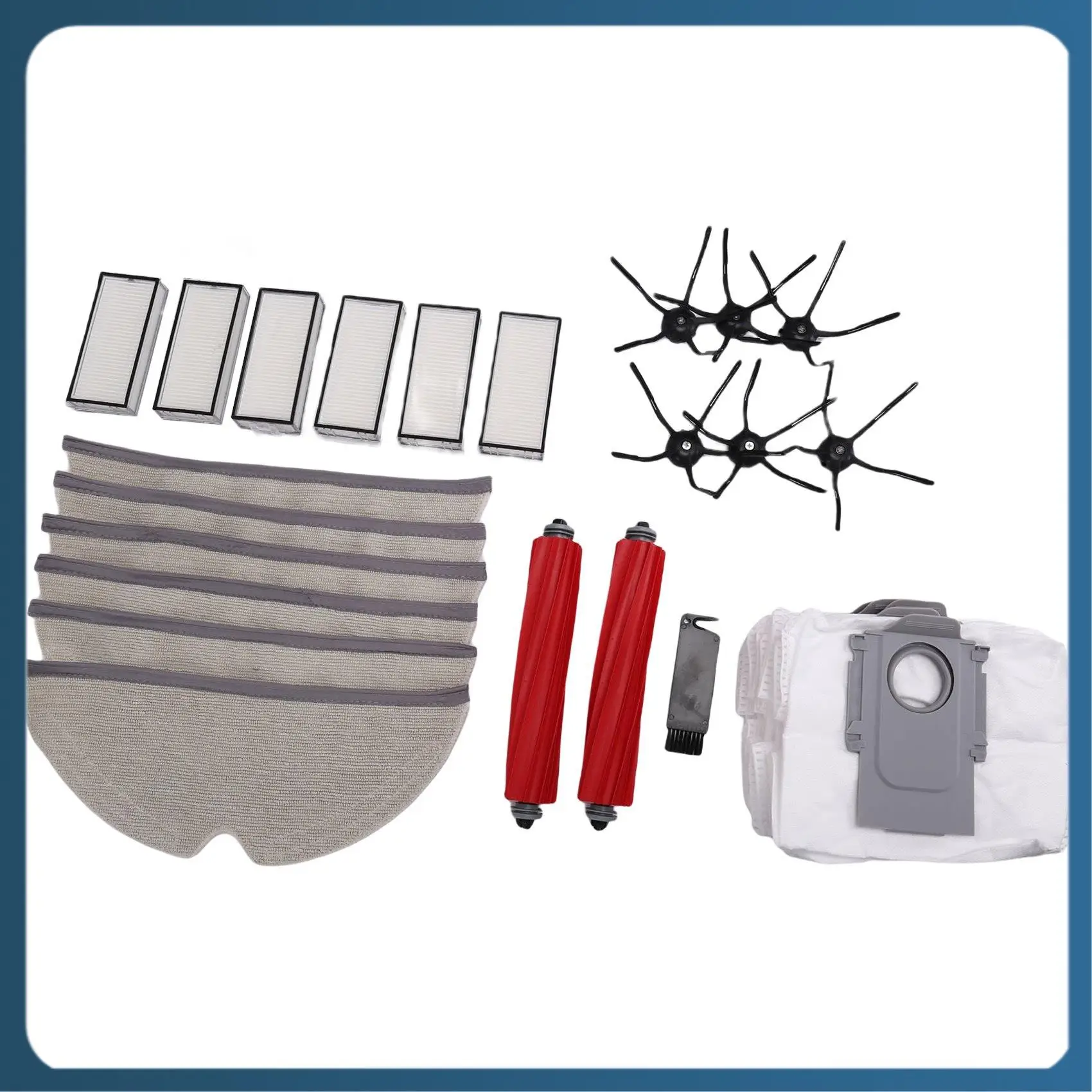 

AB02 Main Side Brush Hepa Filter Accessories Replacement For Xiaomi Roborock Q7 Max / Q7 Max+ / T8 Robot Vacuum Cleaner