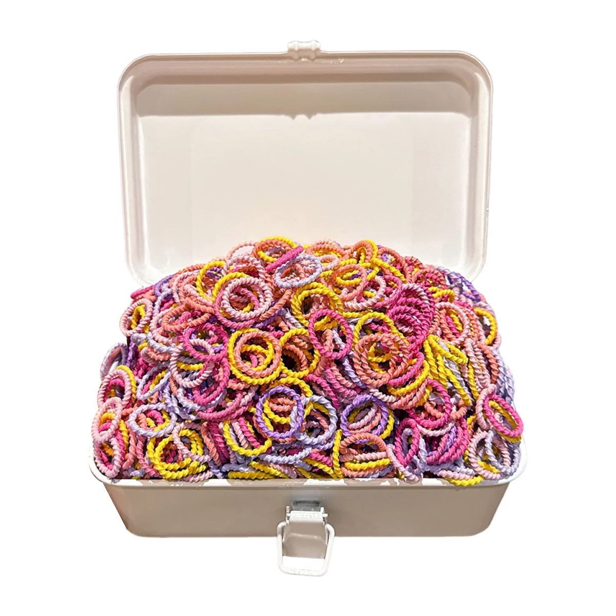 300 petits élastiques colorés à haute élasticité, accessoires pour cheveux durables adaptés à un usage quotidien