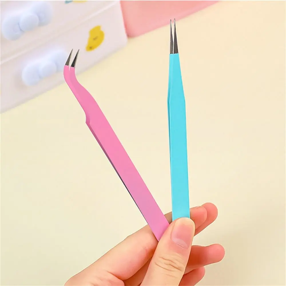 Student Supply Macaroon Color Tweezers DIY Decroative Multi-Tool Sticker Tweezers Sticker Tool Practical Journal Diary