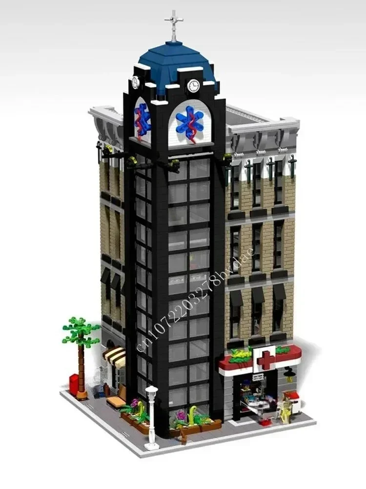 4030PCS Modulaire Ziekenhuis MOC Aangepaste Puzzel Creatieve Street View Model Architectuur DIY Educatieve Montage ToyGift voor Verjaardag - afbeelding 2