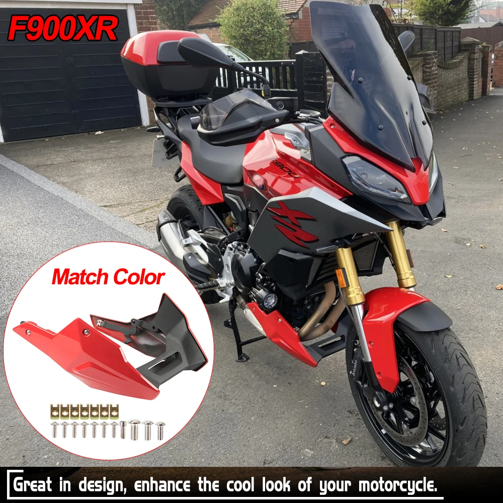 Motorcycle Carbon Fiber Belly Pan Engine Chassis Shroud Fairing Guard Cover Protector For BMW F900XR 2020 2021 2022 20232 2024