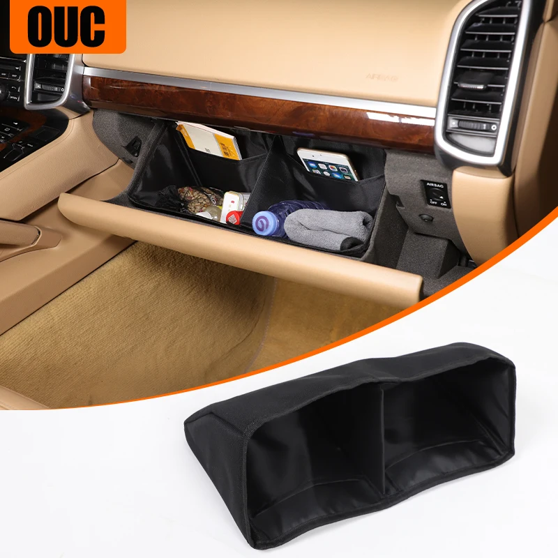 

Car Center Console Glove Box Divider Storage Bag Oxford Cloth Car Organizer For Porsche Cayenne 2011-2017 Interior Accessories