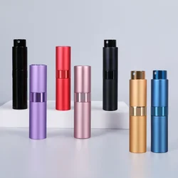 Wholesale 8ml Metal aluminum refillable perfume bottle cosmetic spray bottle portable empty Atomizer perfume travel bottle