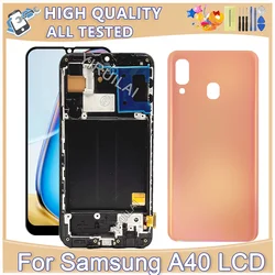 TFT Screen For Samsung Galaxy A40 LCD Display WithFrame For Galaxy A40 A405FN SM-A405F Touch Screen Digitizer Assembly Screen