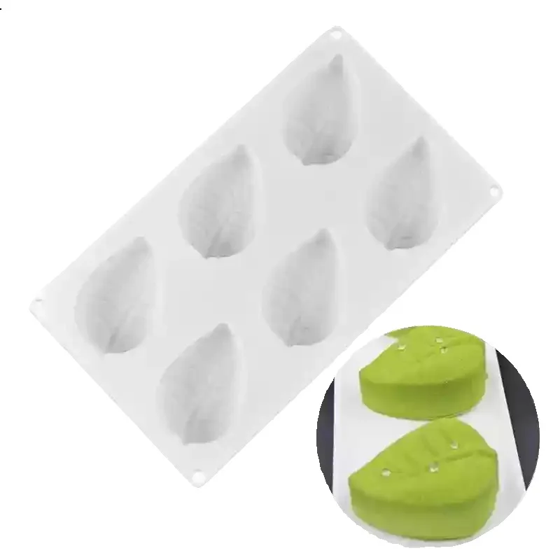 6Tree Leaf Three-dimensional Mousse New Chinese Afternoon Tea Dessert Tea Dim Sum Silicone Baking Cake Creative Abrasives