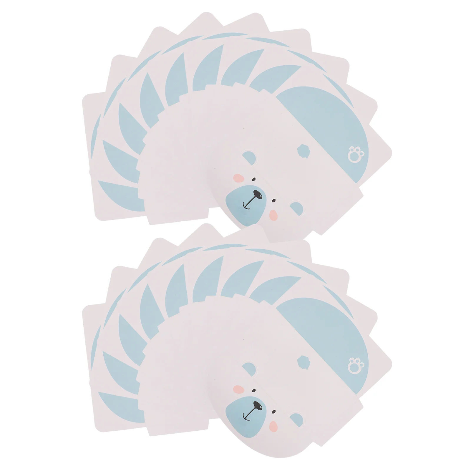 

20Pcs Animal Greeting Cards Cute Lovely Polar Bear Cartoon Design Blank Cards for Birthday Party Thank You Notes