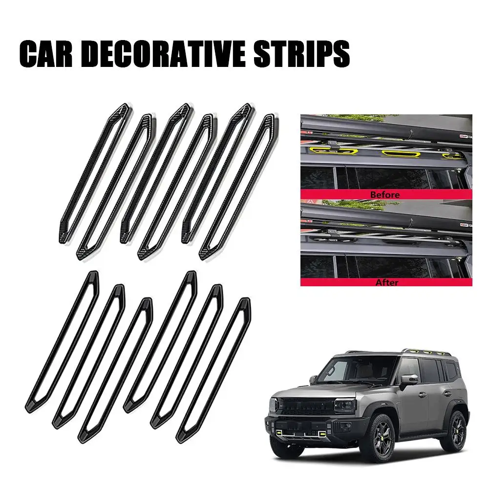 For Chery Jetour Traveller T2 Luggage Rack Patch Roof Iuggage Rack Decorative Strip Plate Cover Car Exterior Automobiles Parts