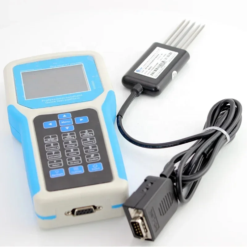 Agriculture Soil NPK PH EC Analyzer Moisture Sensor 7 in 1 Soil Tester with Portable Handheld Display Terminal