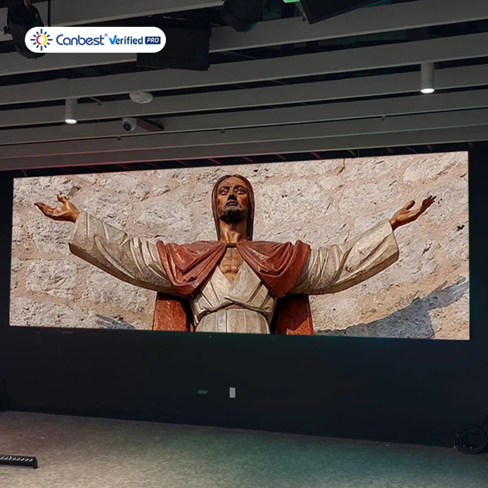P2.5 Indoor Church Led Wall Display Cableless Wall Mounted Fine Pixel Pitch Led Video Wall 4k 8k Led Screen Panel