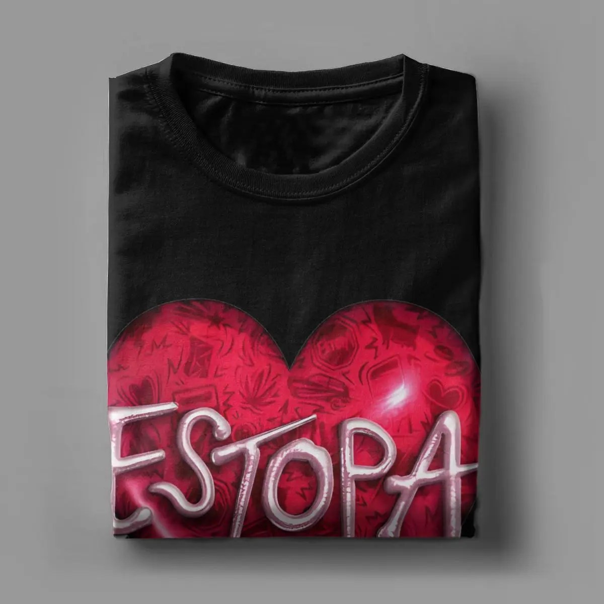 I LOVE ESTOPA 25th Anniversary Shirt Merchandise for Men Women Cotton Novelty Tee Shirt Short Sleeve Clothes Classic