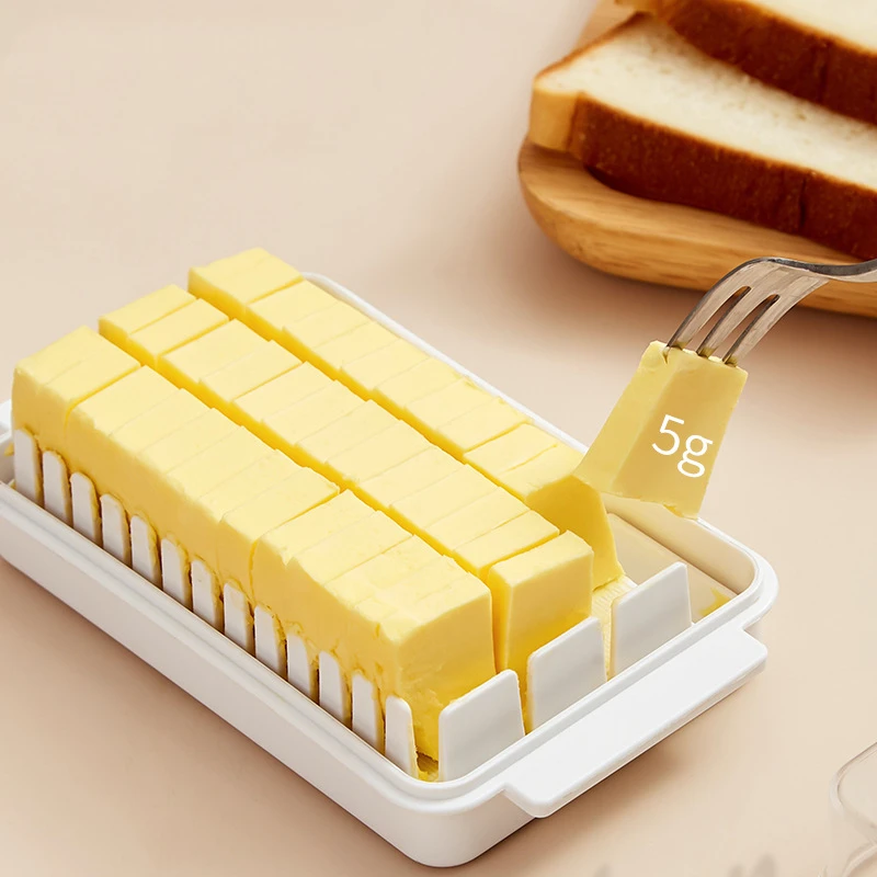 Convenient Solid Butter Cutting and Storage Box - Keep Your Kitchen Refrigerator Fresh-Keeping and Breakfast Cheese Accessory