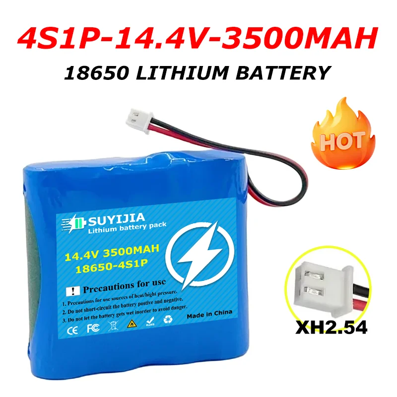 

Аккумуляторный литиевый блок 4S1P 14.4В 3500мАч (14.8В 18650) для уличных колонок, аудиоустройств, светодиодных фонарей, камер видеонаблюдения и т.д. с BMS и т.п.