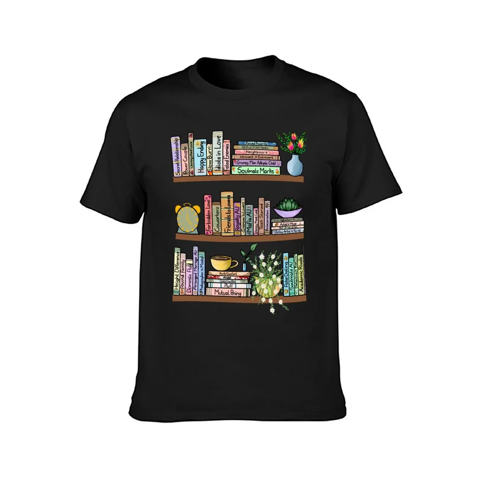 Fanfic Bookshelf ? T-Shirt boys whites oversized kawaii clothes customs design your own men graphic t shirts