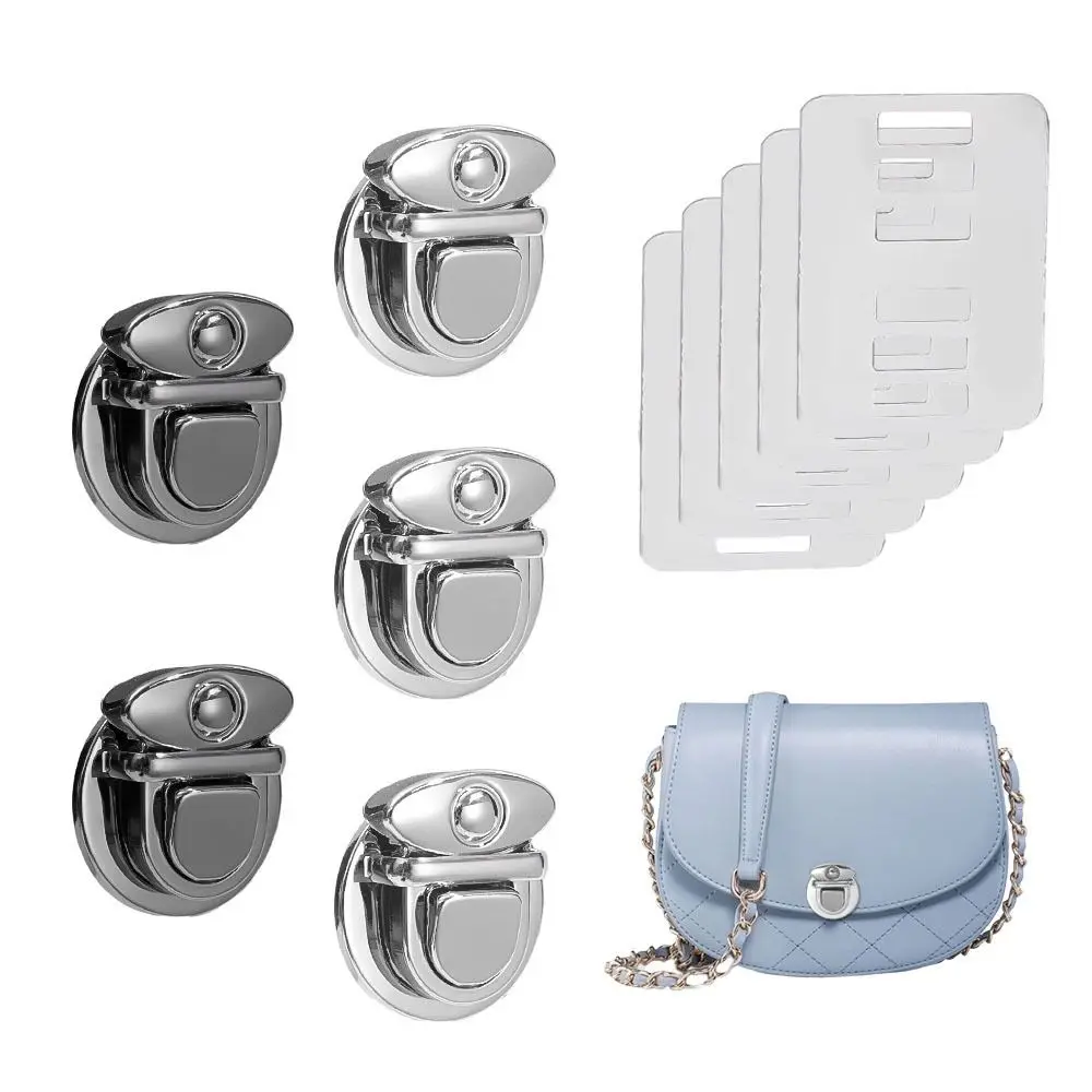 1/5Pcs Case Bag Accessories Bag Clasp Closures Snap DIY Components Catch Buckles Hardware Craft Metal Locks