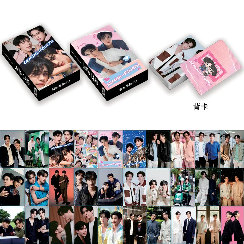 30 Pcs/Set Thai Star GeminiFourth Lomo Card Gemini and Fourth Star Figure Mini Postcard HD Photocard Fans Collection Gift