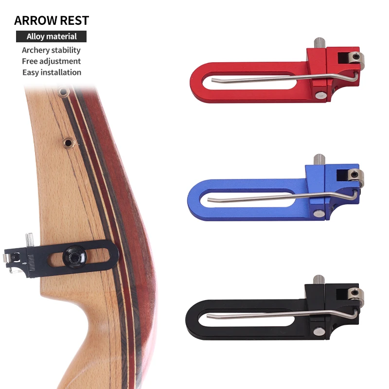 Magnetic Arrow Rest for Recurve Bow - Durable Archery Magnetic Arrow Rest for Right Hand Aluminum Alloy Arrow Rest