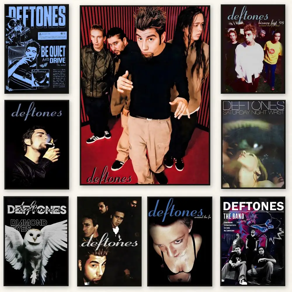 Alternative Band D-Deftones Poster Frameless Peel-and-Stick Removable Wall Art Print