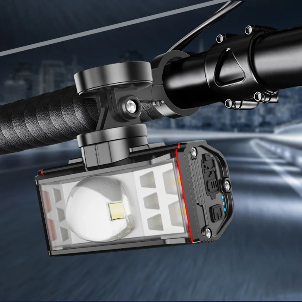 

LED Bicycle Front Light USB Rechargeable Bike Handlebar Flashlight Waterproof Outdoor Bike Headlight for Night Riding