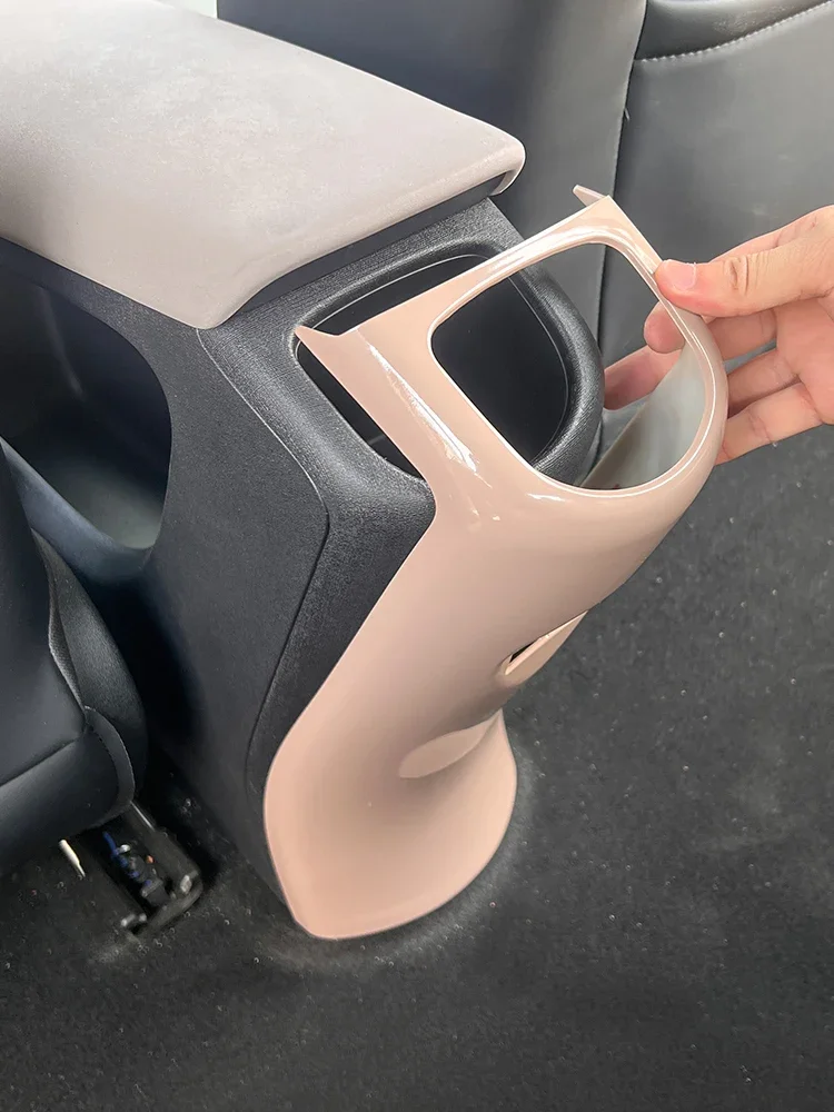 For BYD Dolphin Atto 2 Car Anti-kick Panel ABS Rear Center Armrest Box Protection Anti-scratch Interior Modification Accessories