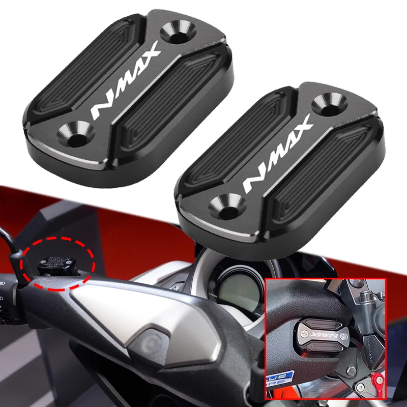 

Motorcycle Accessories Aluminum Brake oil Pump Cover Fit For YAMAHA NMAX125 NMAX155 2015 2016 2017 2018 2019 2020 2021 2022 2023