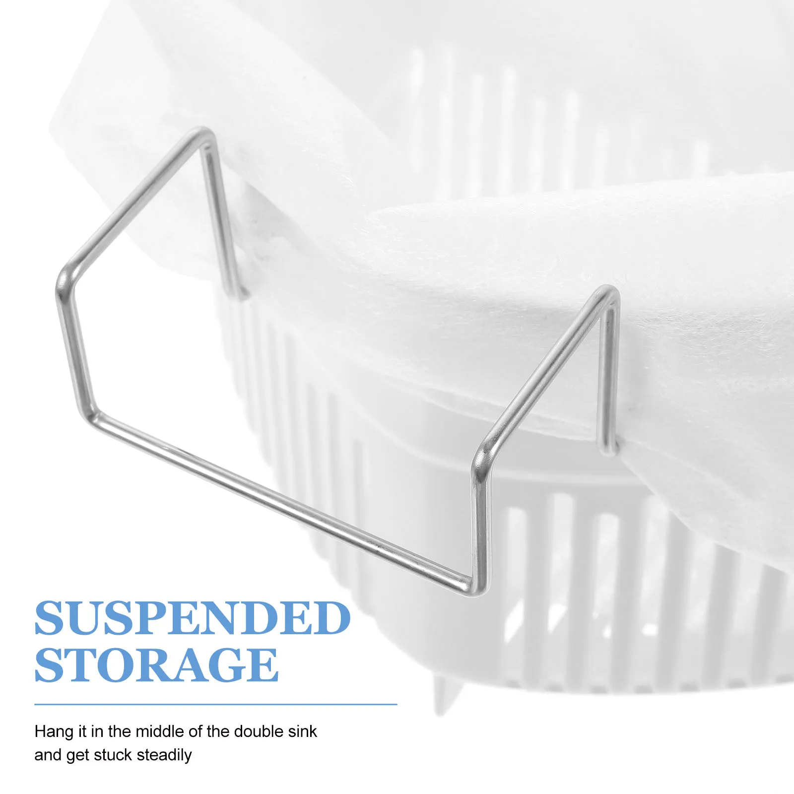 

Durable Safe Material Sink Strainer Basket With Removable Bag Large Opening Kitchen Drain Mesh Baskets For Food Waste Catcher