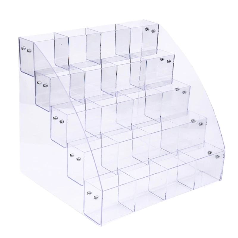 حامل عرض أكريليك لأقلام الرصاص، منظم فرش أنيق وموفر للمساحة للطلاب والمحترفين