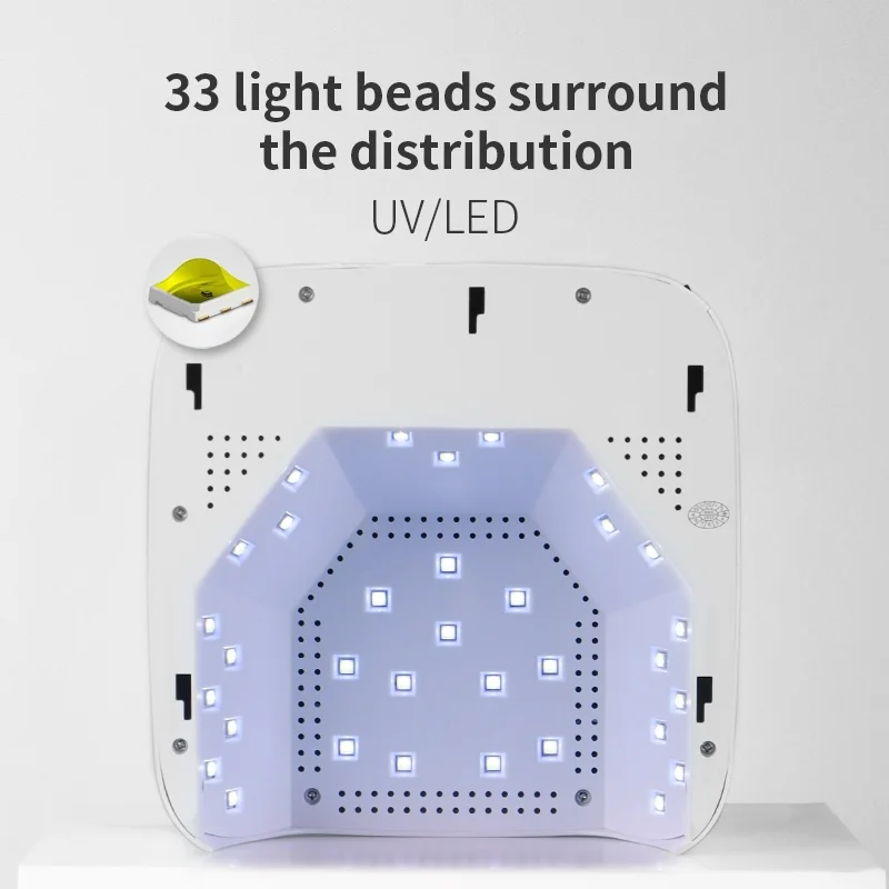 48 W oplaadbare UV LED-nagellamp Professionele nageldroger met 4 timers Autosensor Sneldrogend voor gelnagels en salon