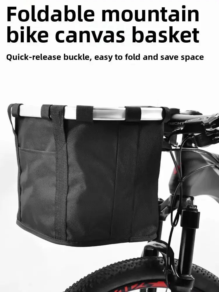 AliExpress OFFBONDAGE Bicycle Front Basket Pet Dog Cat Carrier Backpack Foldable Cycling Handlebar Bag Large Capacity 5kg Load MTB Bike Bag