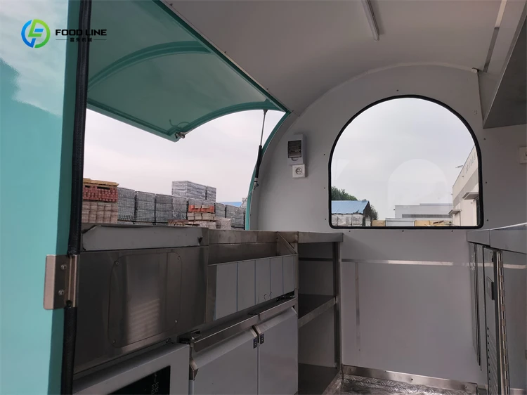 2024 مقطورات طعام كشك ميلك شيك مجهزة بالكامل في المملكة المتحدة