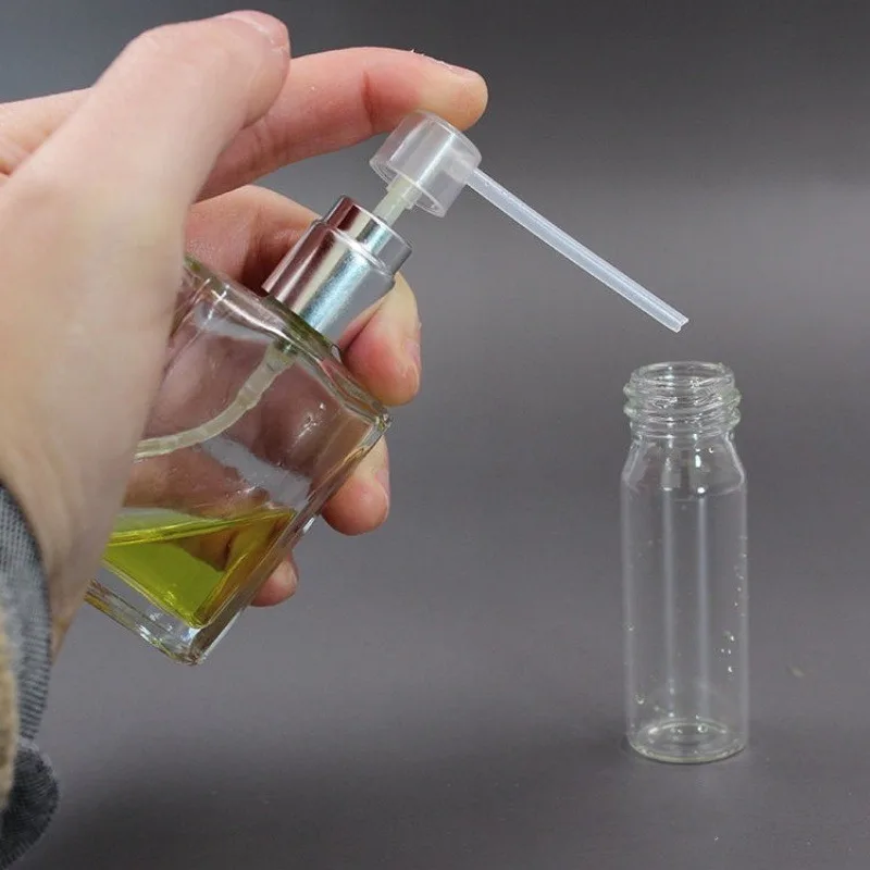 Conjunto de recarga de perfume de 5 peças: funil de plástico, pipeta, conta-gotas e seringa - para cosméticos líquidos, perfumes e óleos essenciais