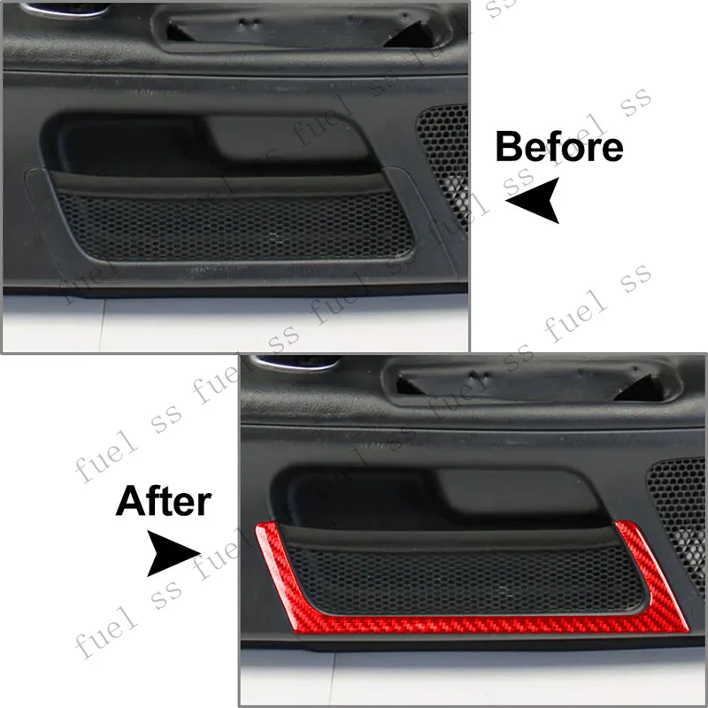 S+ Door Storage Air Vent Outlet Cover Trim for Honda S2000 2004-2009 Red 2pcs Car 6