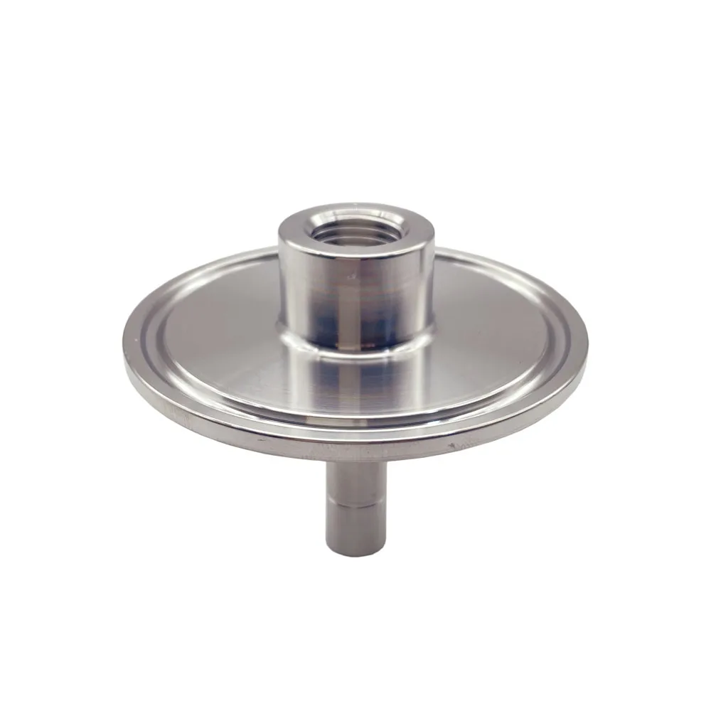 KegLand Carbonation Stone Adapter 2inch Clamp X1/4' Threads Homebrew Beer Stainless Steel