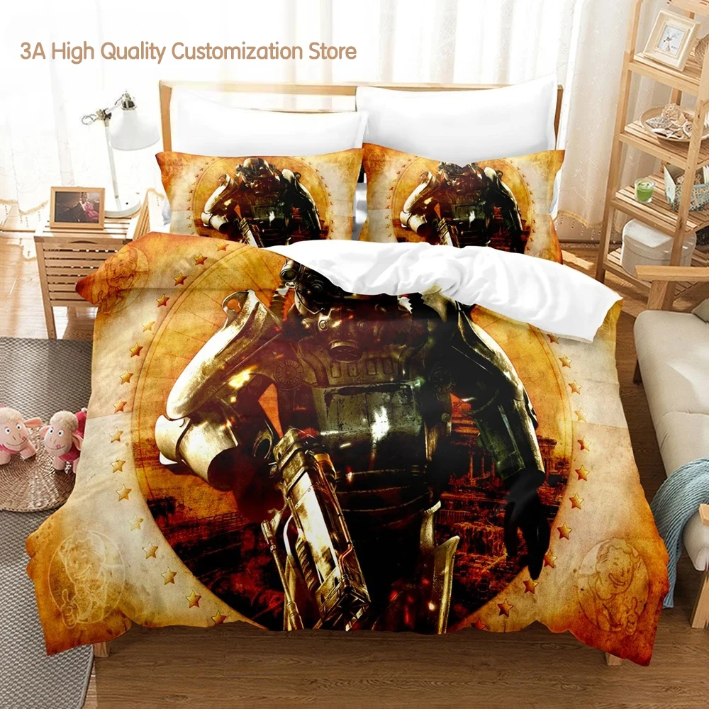 Fallout Vault 33 Bedding Set - Duvet Cover Set for Adults and Boys