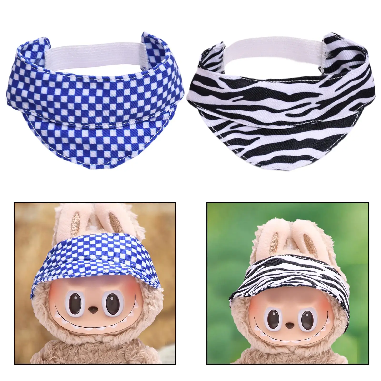 Plush Doll Hat for 15cm Doll Pretend Play Stylish Headgear Make Your Own Dolls Soft DIY Plush Figure Hat Doll Accessories