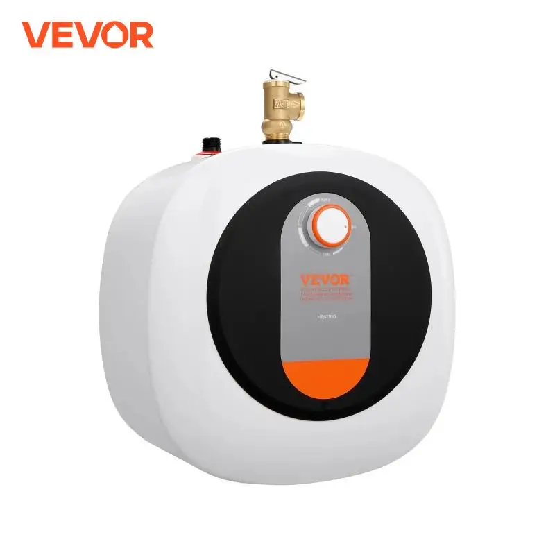 VEVOR-Mini chauffe-eau électrique précieux, bouillotte de 2.5 gallons, avec assujetde pression et de température, 1400W