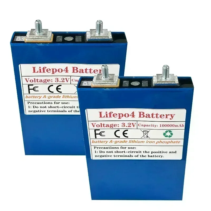 New Lifepo4 3.2V 100AH Lithium Iron Phosphate BatteryPack DIY 12V 24V 36V 48V  Vehicle Solar Storage System Battery