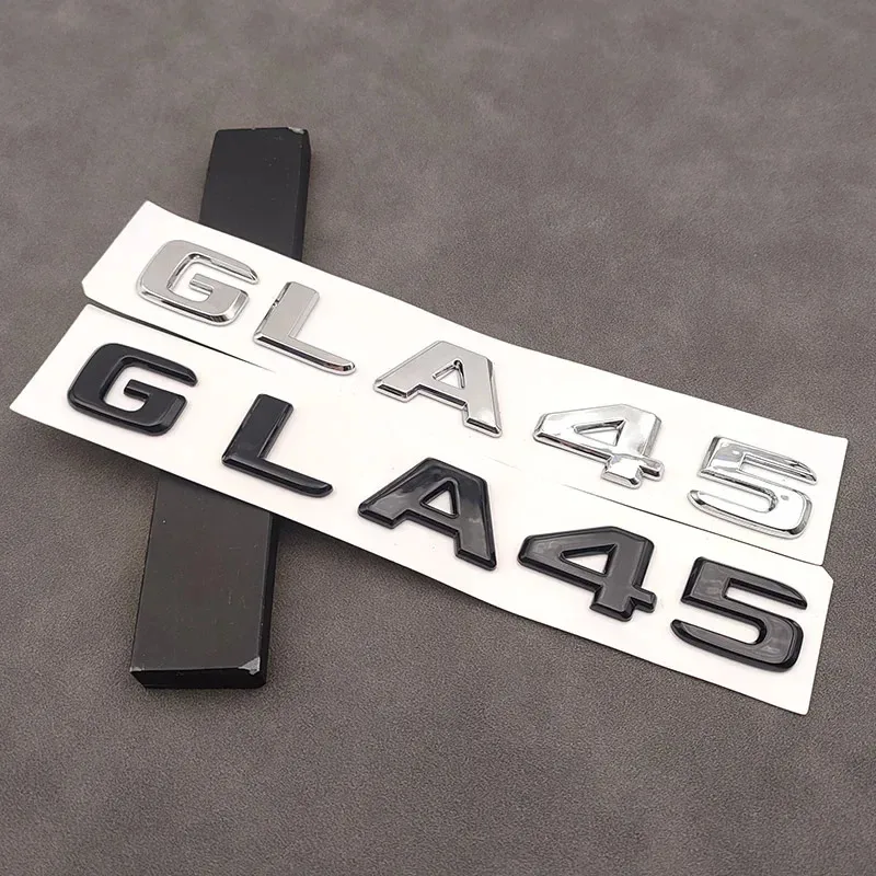 3D ABS Chrome GLA 45 GLA45 логотип багажника автомобиля буквы эмблема значок наклейка для Mercedes Benz GLA45 AMG W156 X156 H547 аксессуары