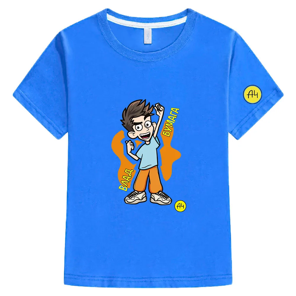 

Cartoon Merch A4 T-Shirt for Boys Summer Baby Girls Clothes мерч а4 Shirt Casual Parent Family Clothing Kid's 100% Cotton Tees