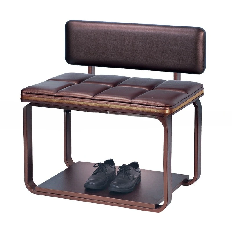 

Hotel room multi-functional luggage rack creative European luggage rack high-end leather luggage rack