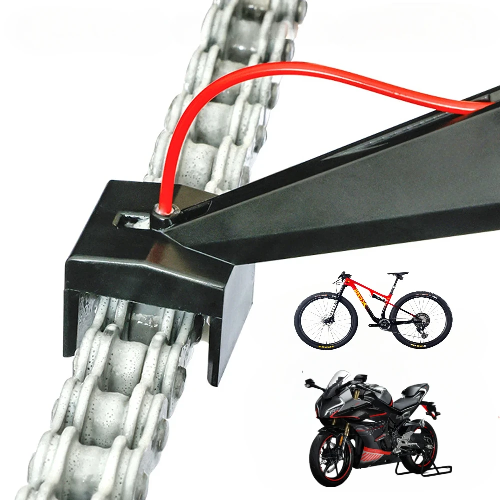 Engranaje engrasador de cadena de bicicleta, accesorio limpiador de cadena de cera sin desorden, herramienta engrasadora de lubricante para cadena de motocicleta
