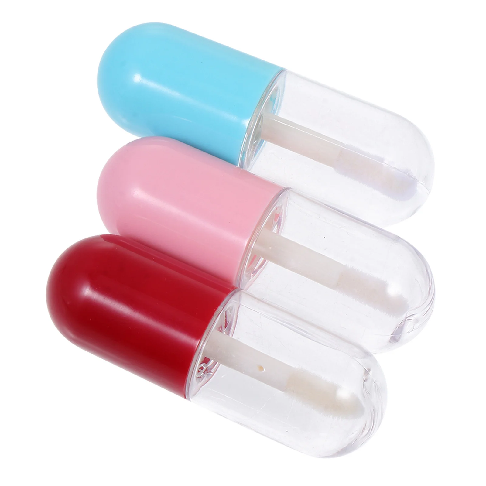 9 個のリップグロスチューブクリア詰め替え容器ポータブル旅行メイクアップ収納 DIY ボトルリップグロスチューブ
