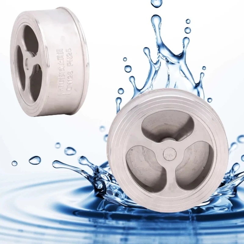 Wafer Check Valves Stainless Steel Manual Operation DN20-DN80 for Water Applications | Meets ANSI/JIS/GB/DIN Standards PTFE