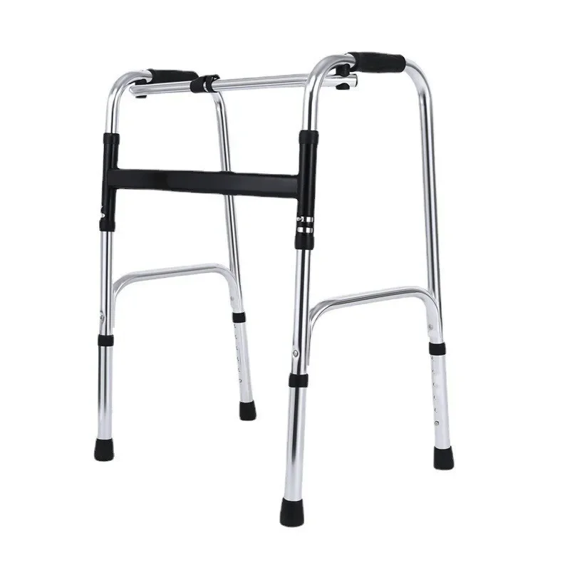 Aluminum alloy walker flat tube 2-in-1 walker auxiliary frame for the elderly