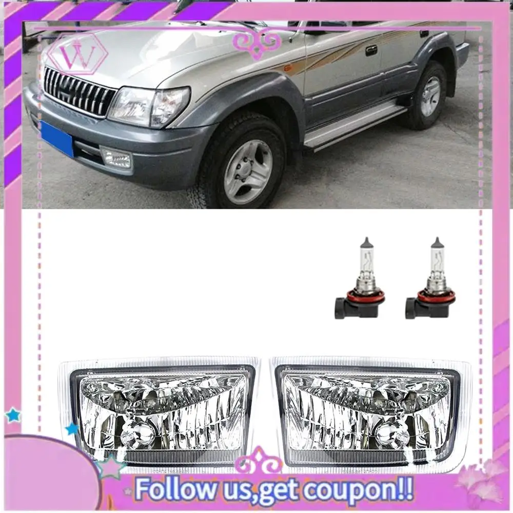 

Latest Car Front Left Right Bumper Fog Lights Assembly Foglight For Toyota Land Cruiser Prado 90 FJ90 3400 96-03