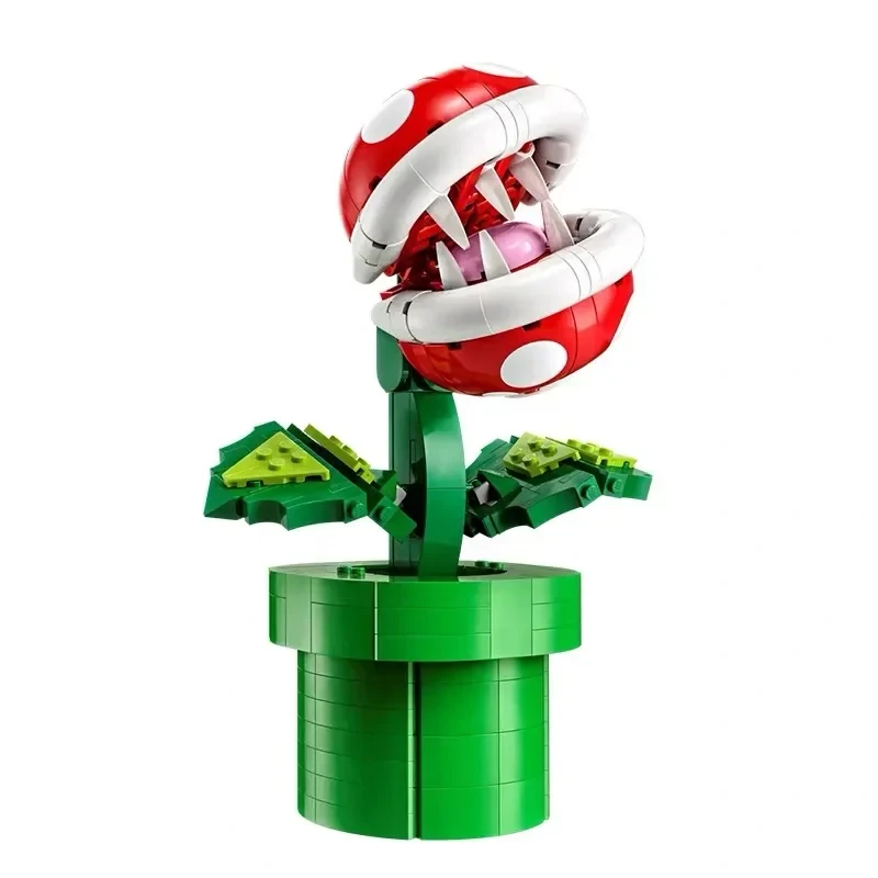 2024 New 71426 Piranha Plant Set Building Blocks Game Model Home Decoration Assembling Puzzle Toy Children Christmas Gift